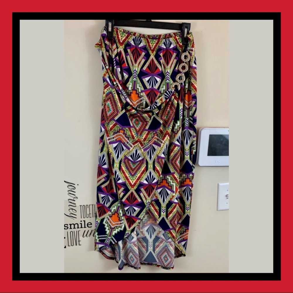 NWT Plus Size Ashley Stewart Printed Skirt
